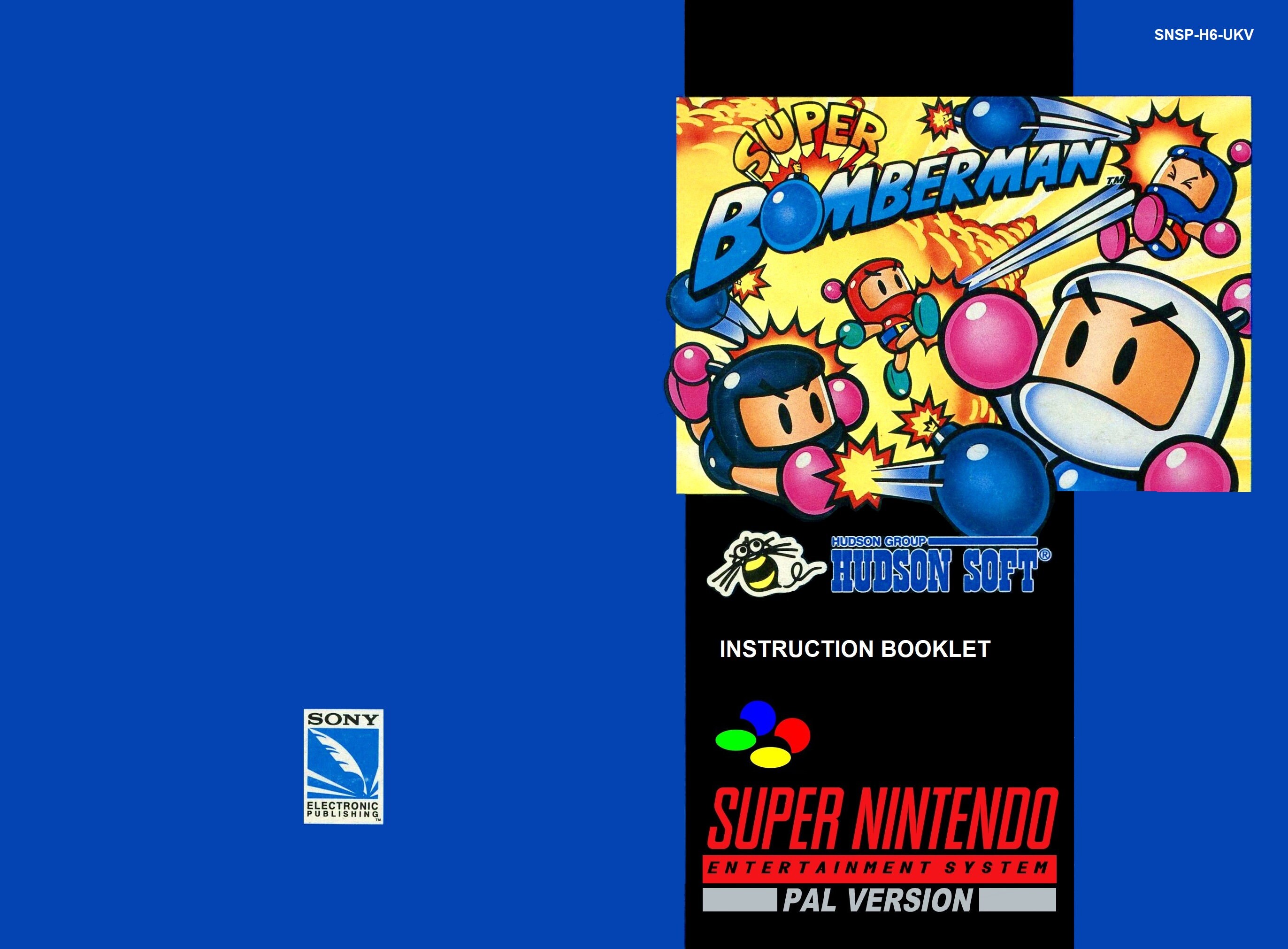 Super Bomberman Super Nintendo Used Manual For Sale