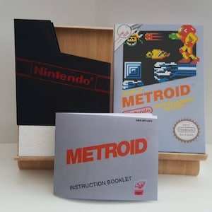 Metroid NES Box Manual Poly Block Dust Cover - GIOCO NON incluso