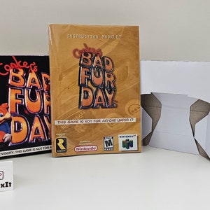 Conkers Bad Fur Day N64 Box Manual Tray NO GAME included