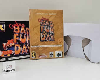 Conkers Bad Fur Day N64 Box Manual Tray NO GAME included