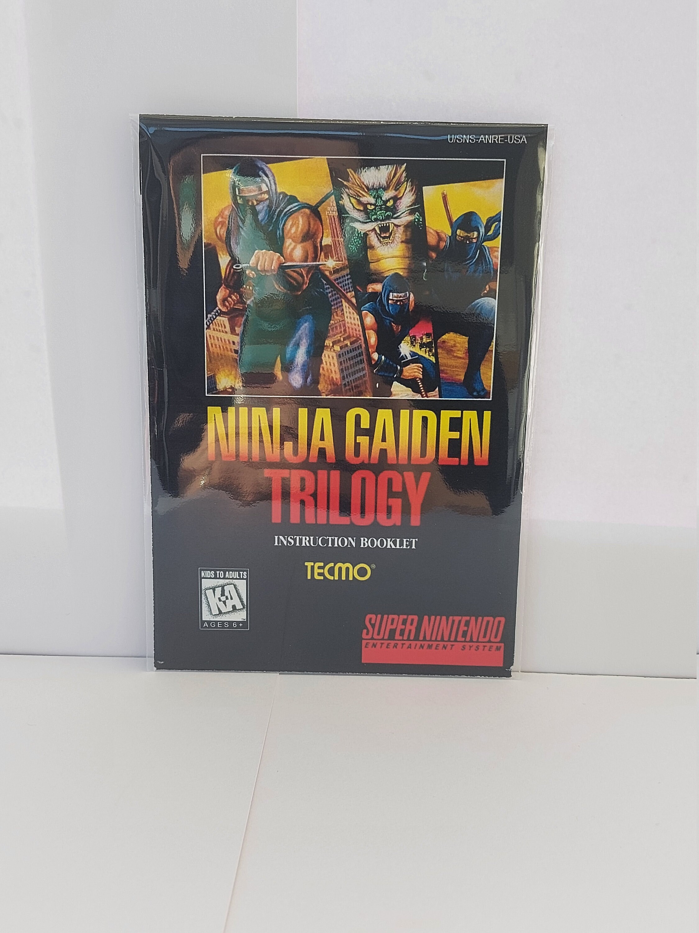 SNES Replacement Box Manual & Tray Ninja Gaiden Trilogy NO - Etsy