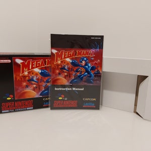 Mega Man 7 SNES Box Manual and Tray NO GAME included