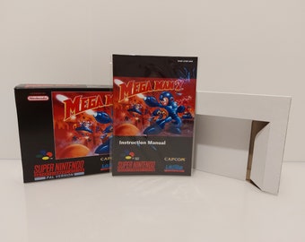 Mega Man 7 SNES Box Manual and Tray NO GAME included