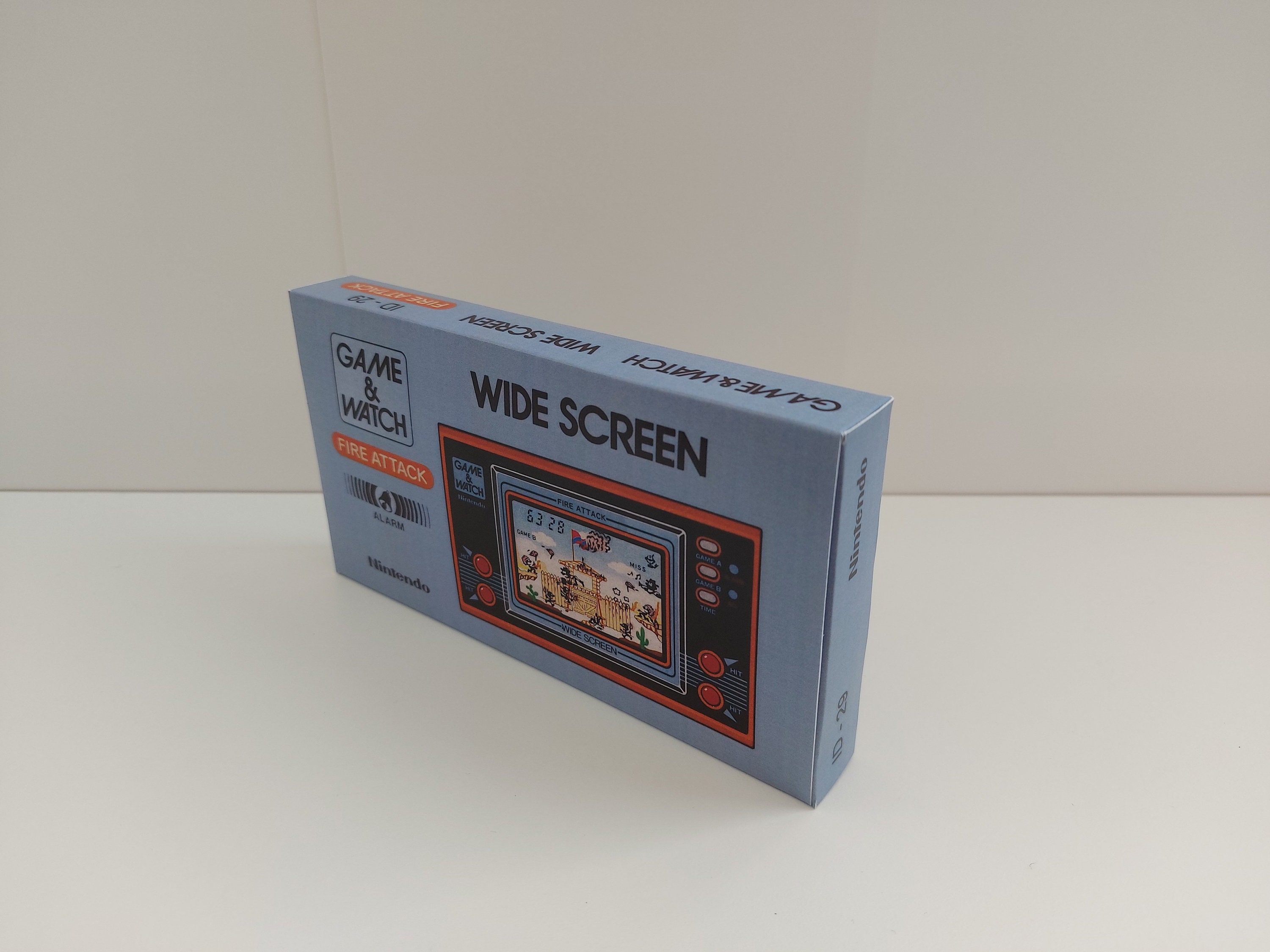 Fire Attack ID-29 - Game & Watch Box Manual and Tray - NO GAME