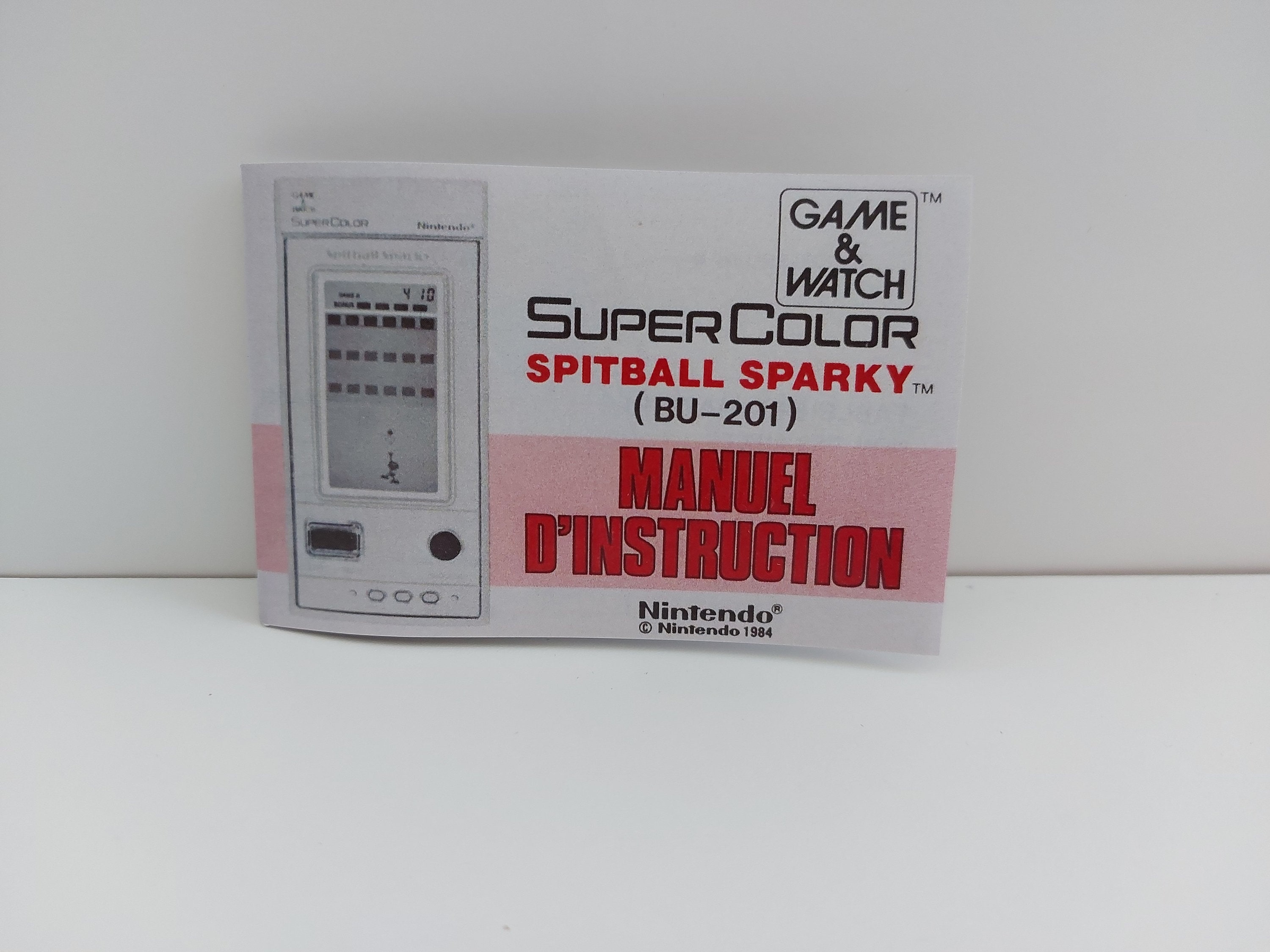 可動品ニンテンドー1984ゲームウオッチBU-201スピットボール