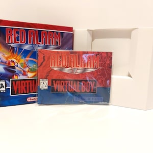 Red Alarm Virtual Boy  Box Manual & Tray -NO GAME included