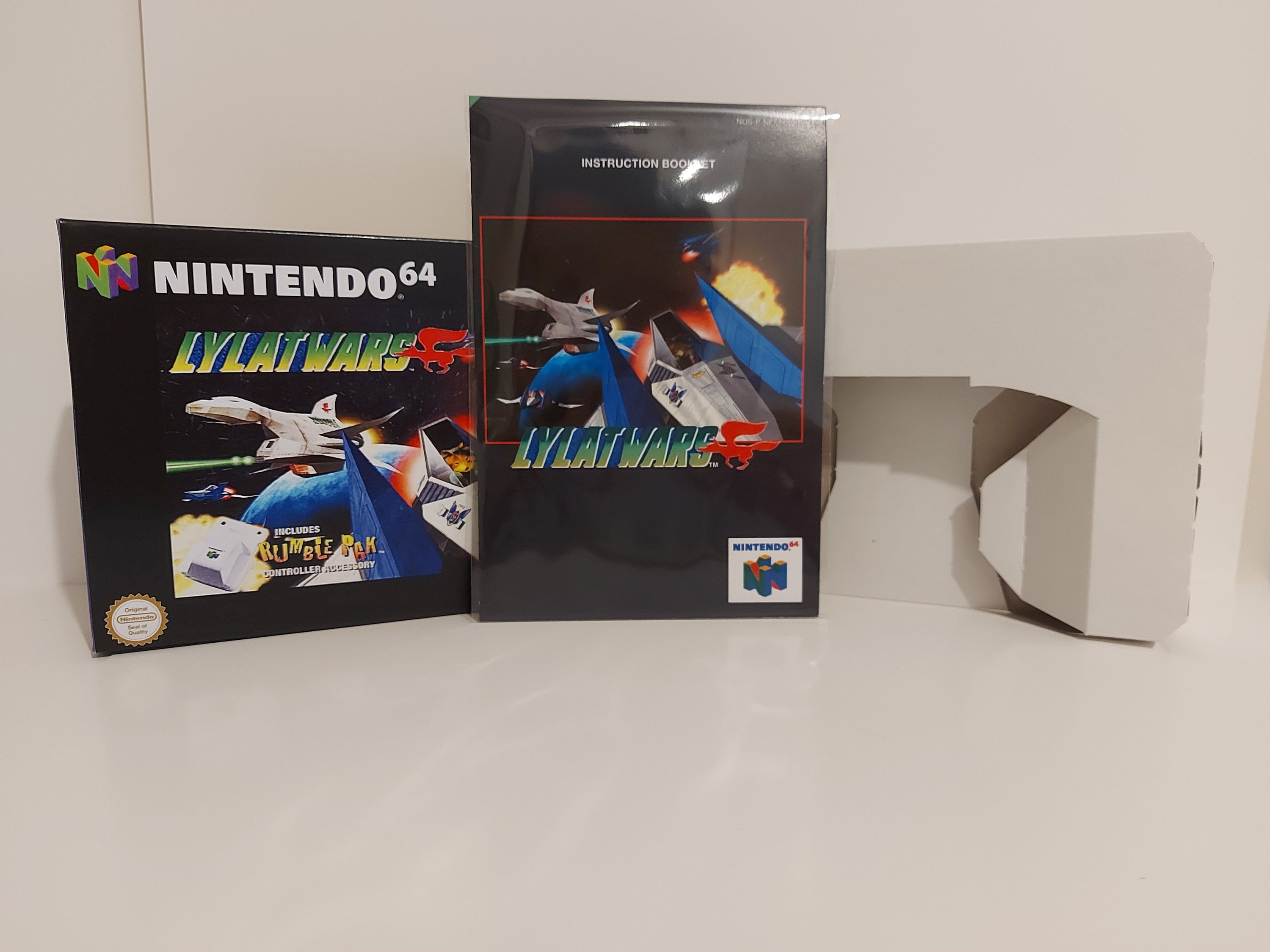 Lylat Wars N64 Box Manual Tray NO GAME Included Etsy Canada