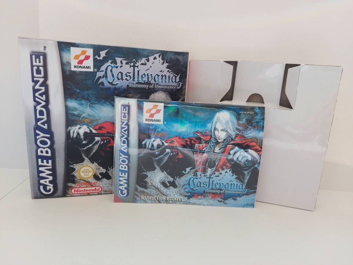 Castlevania: Harmony Of Dissonance - Cartouche GBA - PAL EUR - Pile HS