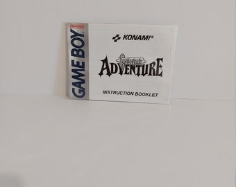 Manuel/Notice Jeu Game Boy - The Castlevania Adventure (FAH)
