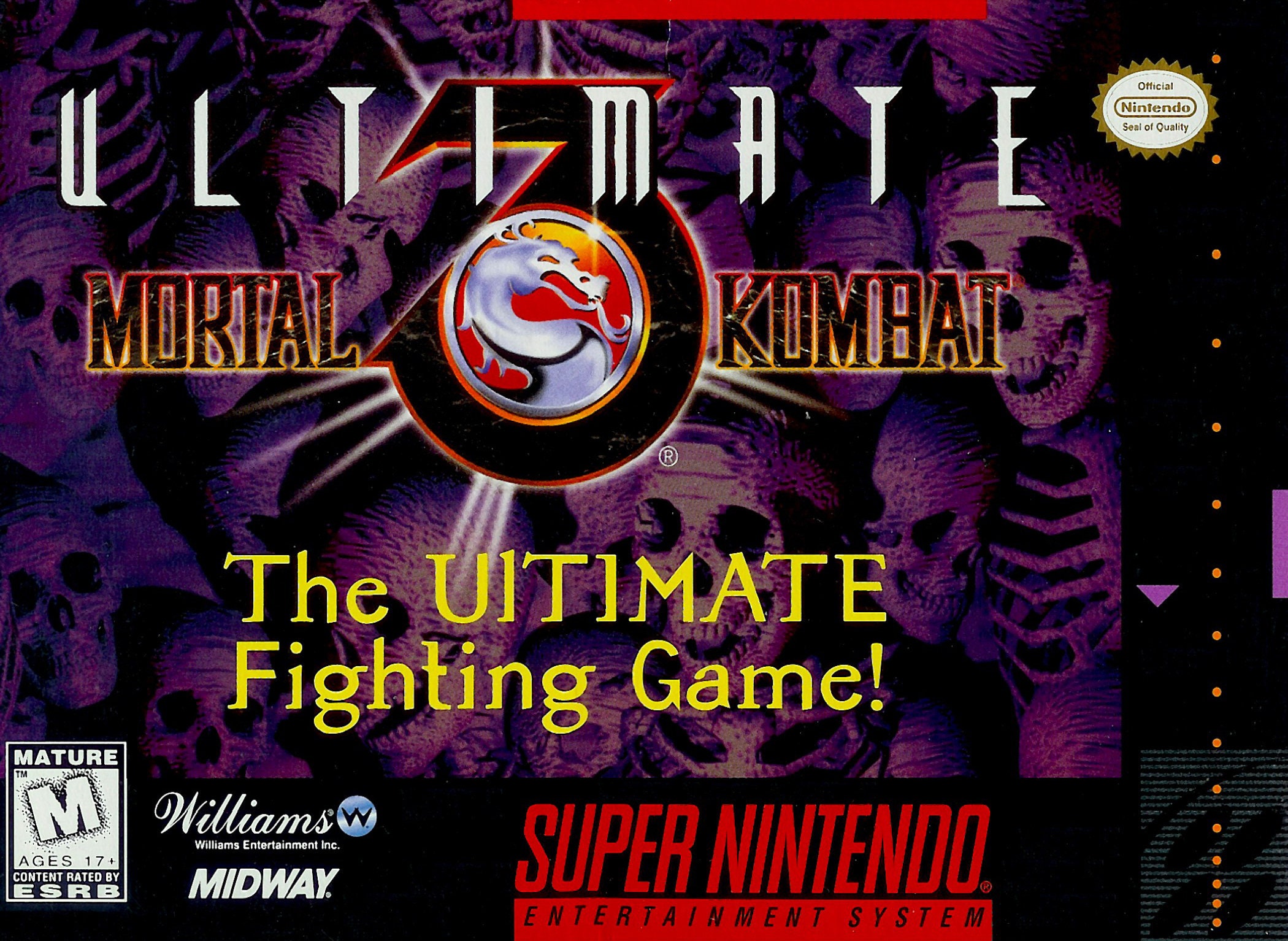 ULTIMATE MORTAL KOMBAT 3 SNES SUPER NINTENDO- CIB COMPLETE W/ BOX & MANUAL