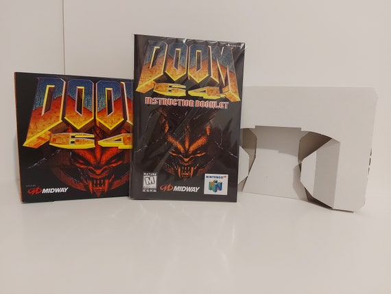 Doom 64 N64 Box Manual Tray NO GAME Included - Etsy