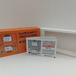 Manuale e vassoio della scatola del Game & Watch Donkey Kong Dk-52 - GIOCO NON incluso