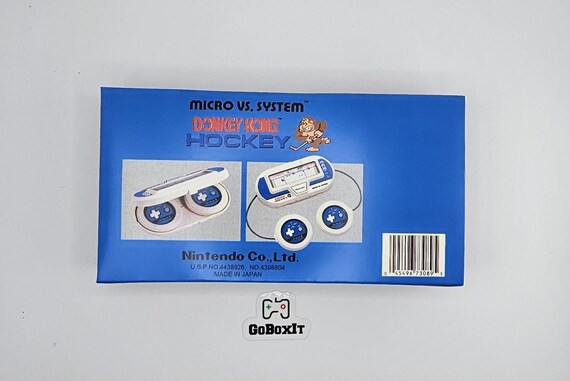 Donkey Kong Hockey Micro Vs System HK-303 Game & Watch Box and