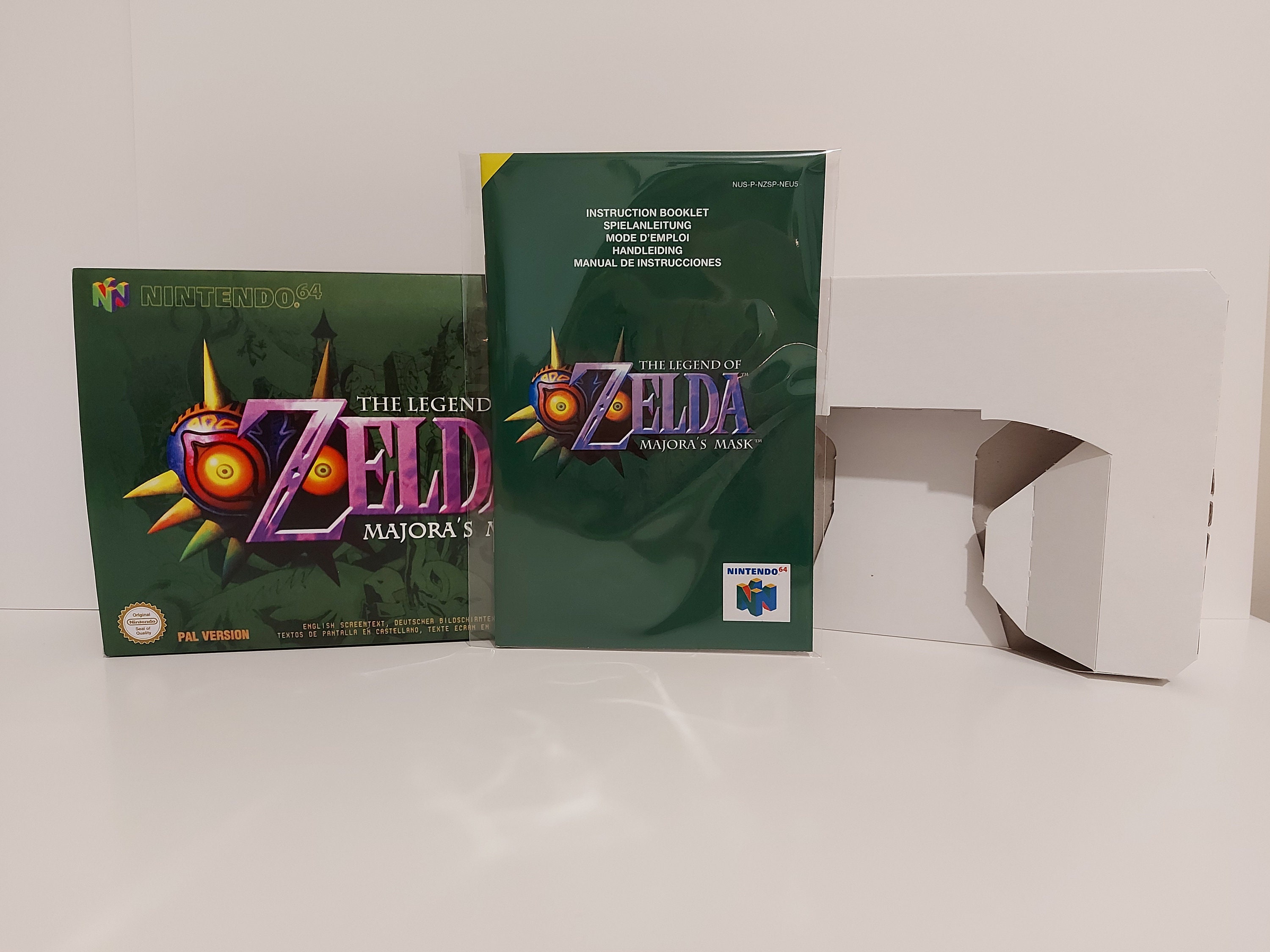 N64 Replacement Box Manual & Tray the Legend of Zelda - Etsy
