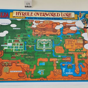 Zelda um link para o passado Hyrule SNES Mapa Zelda Carte