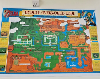 Zelda a link to the Past Hyrule SNES Map Zelda Carte