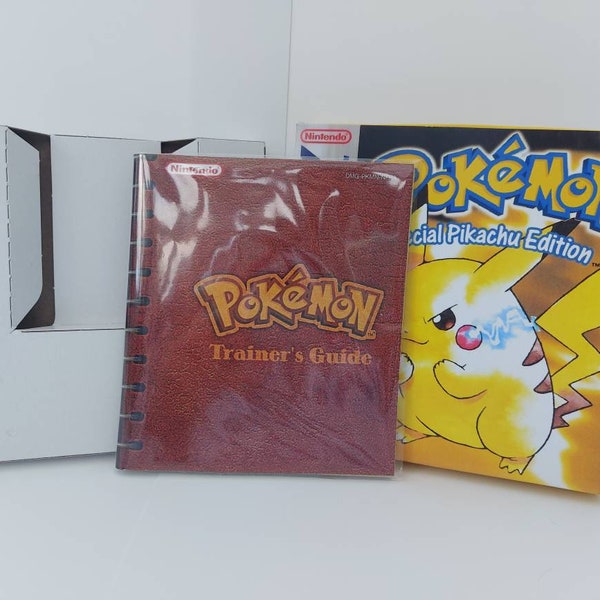 Boîte Gameboy Pokémon jaune, manuel et plateau - JEU SANS COMPRIS