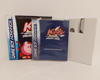 Kirby Nightmare in Dreamland Gameboy Advance Box Manual & Tray - NO GAME included