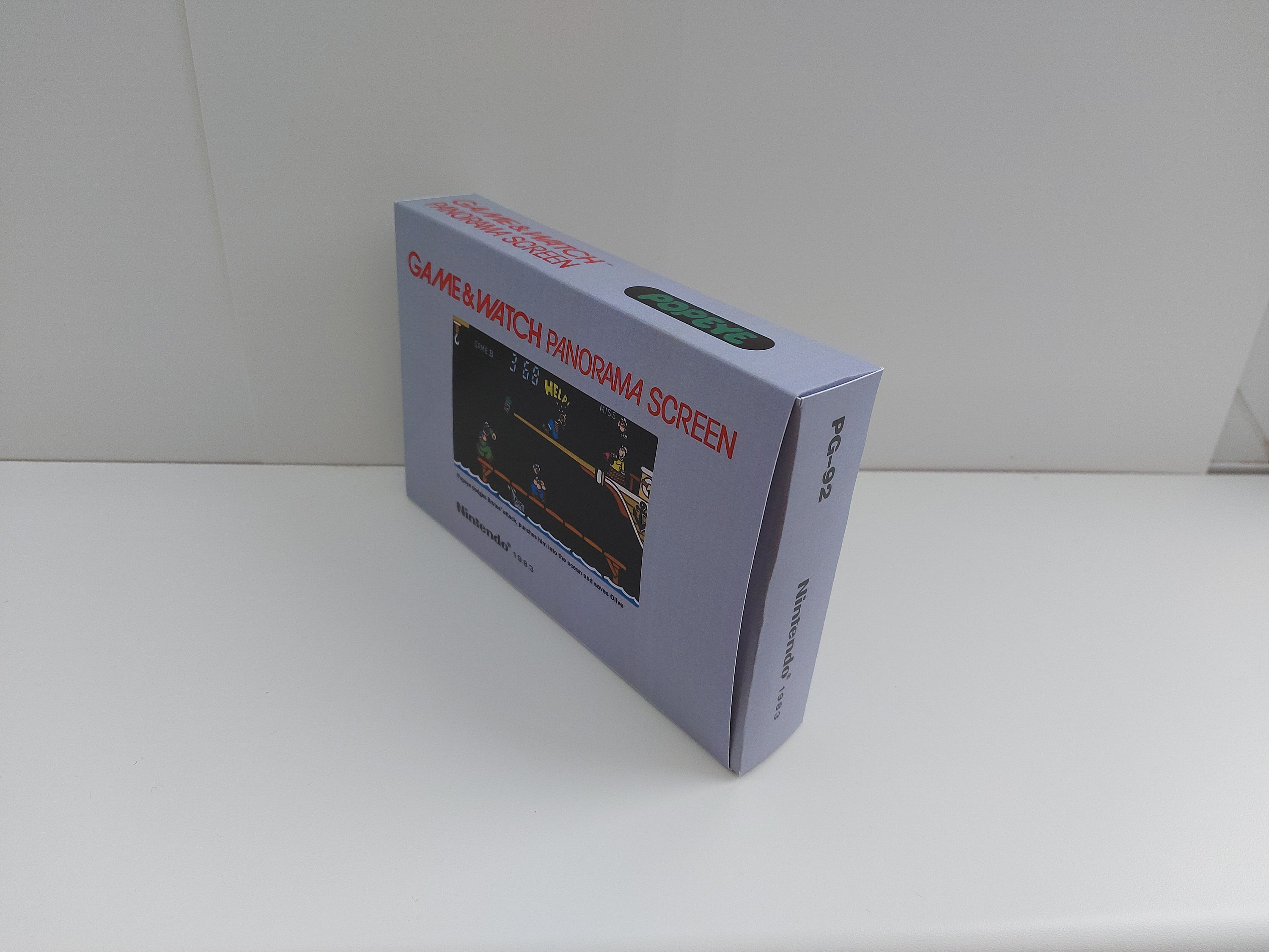 ポパイ PG-92 パノラマスクリーン ゲーム＆ウォッチ ボックス
