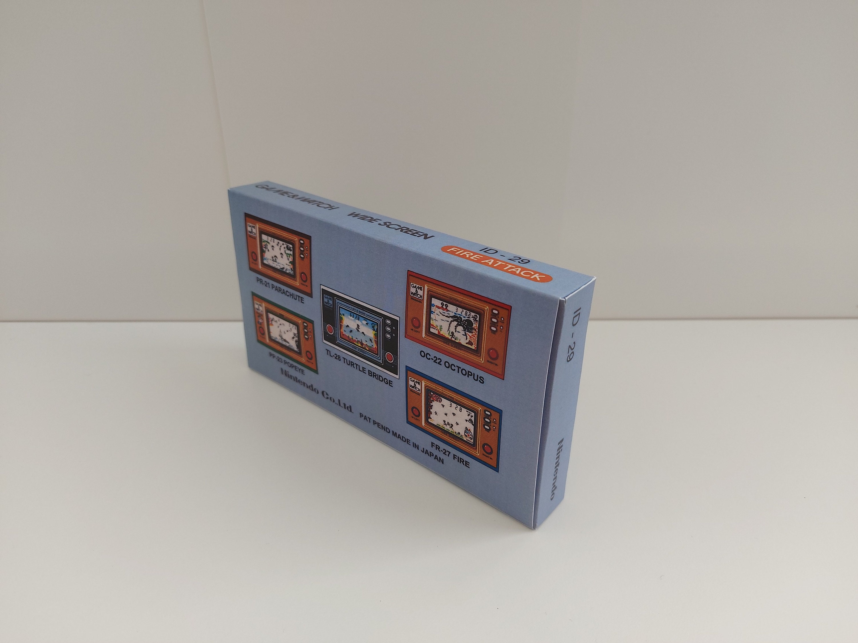 Fire Attack ID-29 - Game & Watch Box Manual and Tray - NO GAME