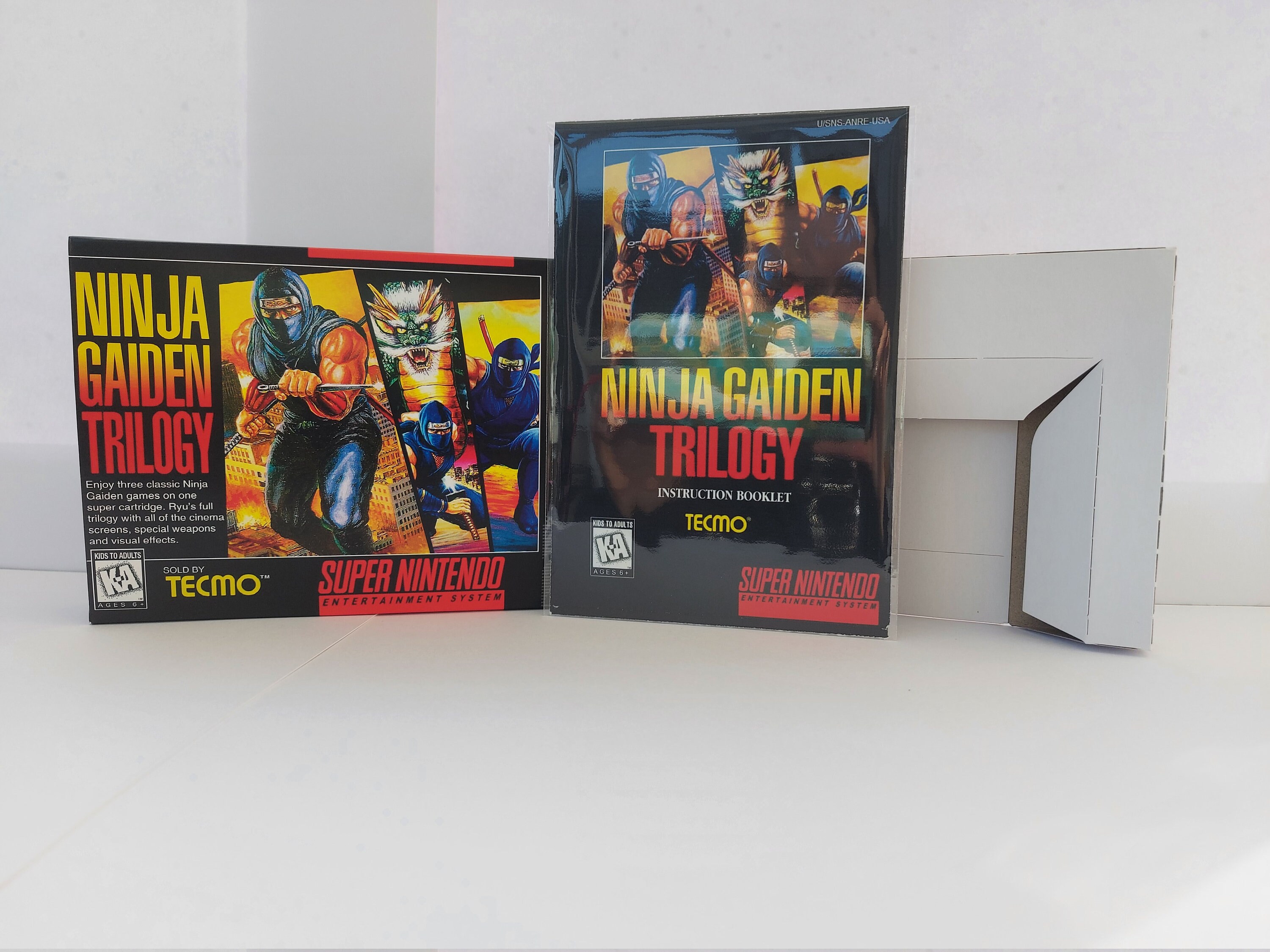 SNES Replacement Box Manual & Tray Ninja Gaiden Trilogy NO - Etsy