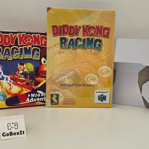 Manual de caja y bandeja de Diddy Kong Racing N64 SIN JUEGO incluido