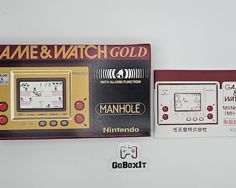 Manhole MH-06 Gold Series Game & Watch Box Manual Only NO GAME included