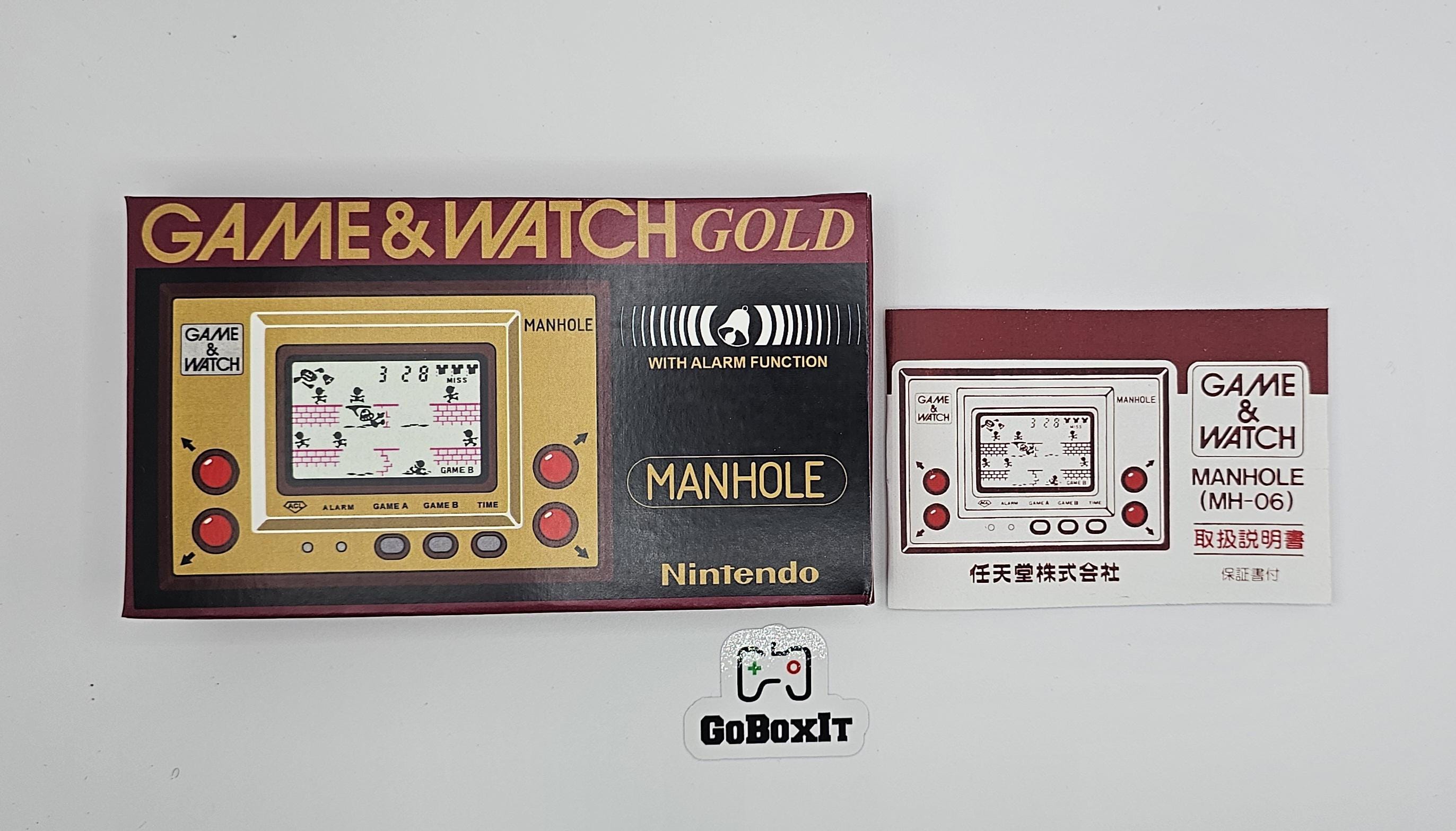 ゲーム&ウォッチ ゴールド マンホール Nintendo Game & Watch