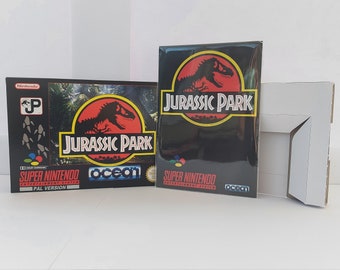 Jurassic Park SNES Box Manual and Tray NO GAME included