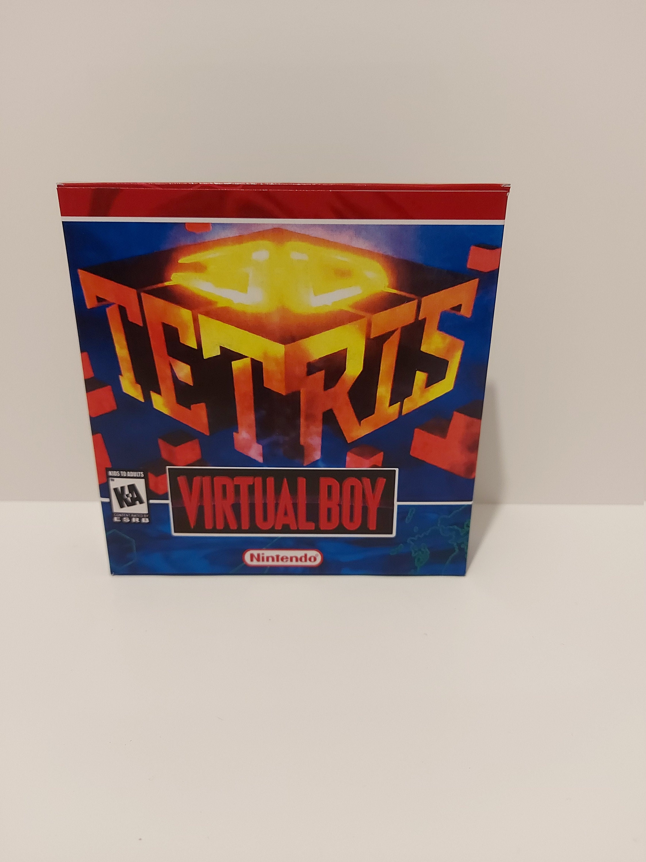 3D テトリス バーチャルボーイ ボックス マニュアル & トレイ - ゲーム