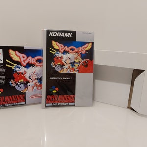 Parodius SNES Box Manual and Tray NO GAME included