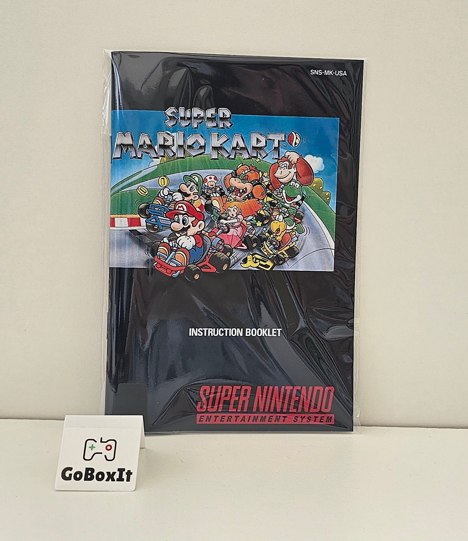 スーパーマリオカート SNES ボックスマニュアルとトレイ - ゲームは