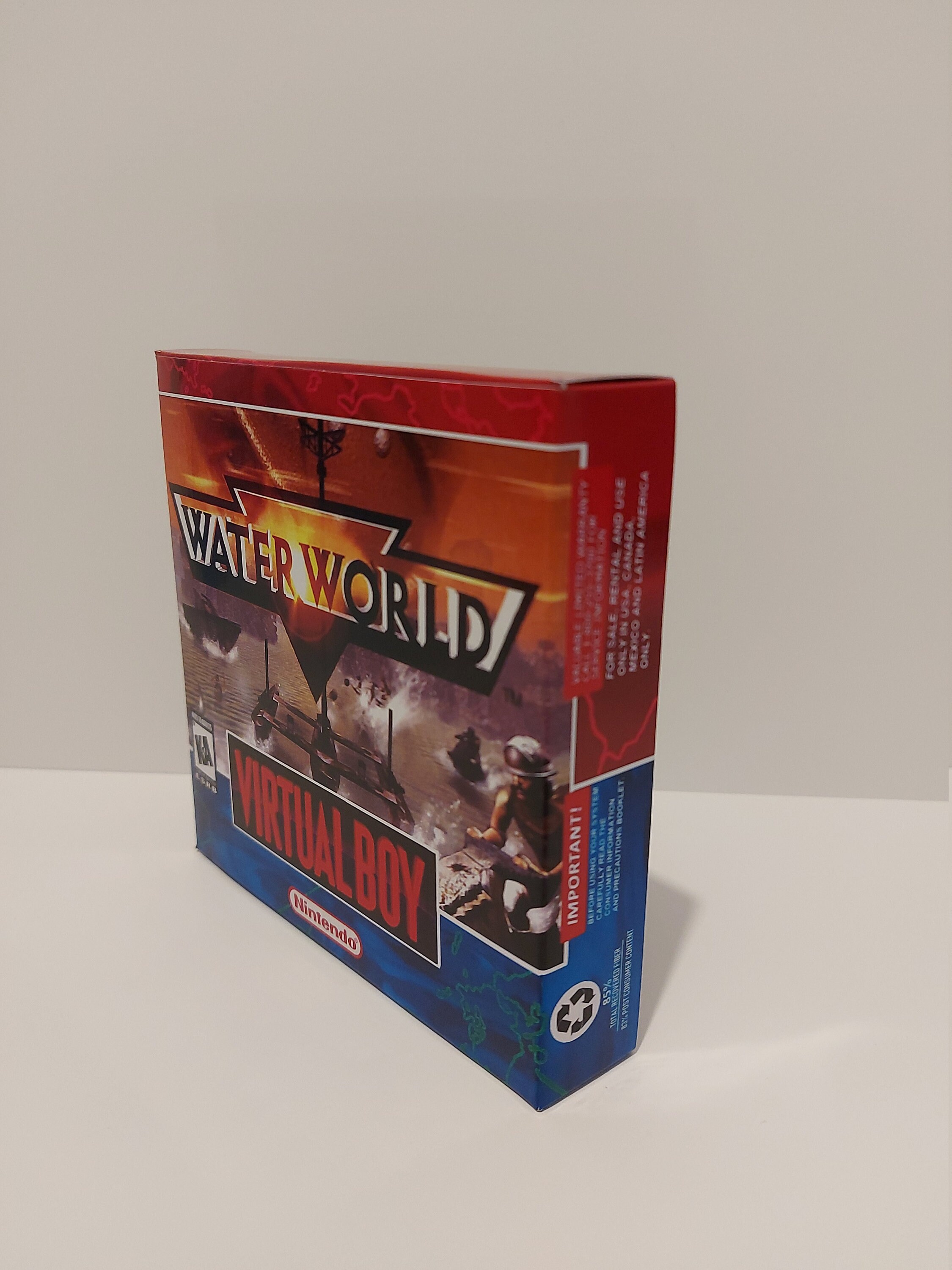 ウォーターワールド バーチャルボーイ ボックスマニュアルと