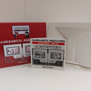 Mario Bros MW-56 Game & Watch Box-Handbuch und Tray - KEIN SPIEL enthalten