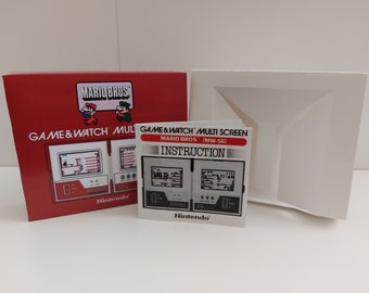 Mario Bros MW-56  Game & Watch Box Manual and Tray - NO GAME included