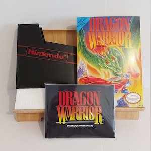 Dragon Warrior NES Box Manual Poly Block Dust Cover - GIOCO NON incluso