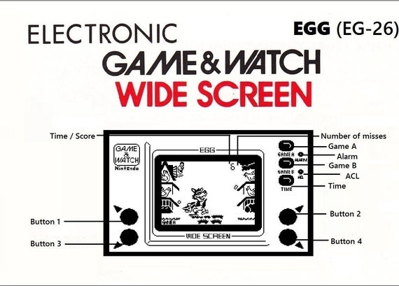 激レア】任天堂ゲームウォッチ エッグ EG-26 みじか