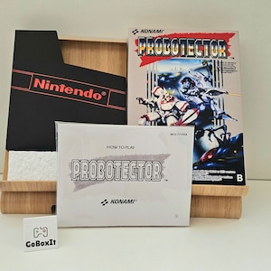 Probotector NES Box Manuale Poly Block Copertura antipolvere - NESSUN GIOCO incluso
