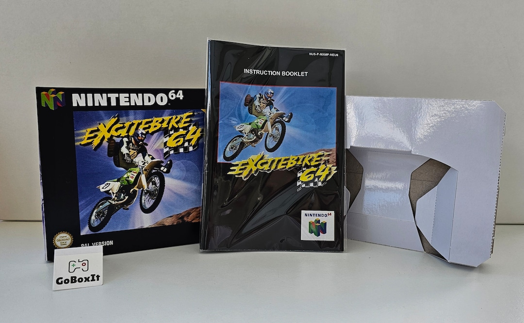 Excitebike 64 N64 Box Manual Tray NO GAME Included - Etsy