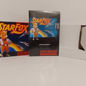 StarFox - SNES Box Manual and Tray NO GAME included