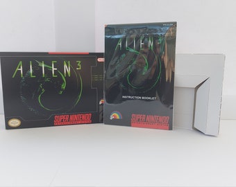 Alien 3 SNES Box Manual and Tray NO GAME included