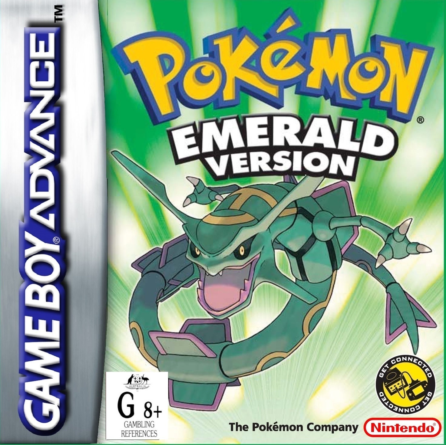 Pokemon Emerald Box for Game Boy Nintendo US Version HQ Inner Tray &  Protector Case 