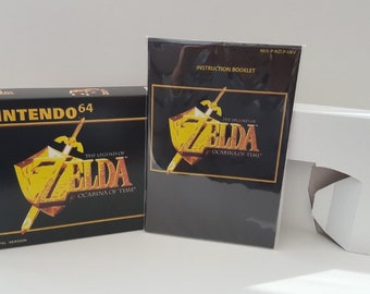 The Legend of Zelda Ocarina of Time N64 Box Manual Tray NO GAME included