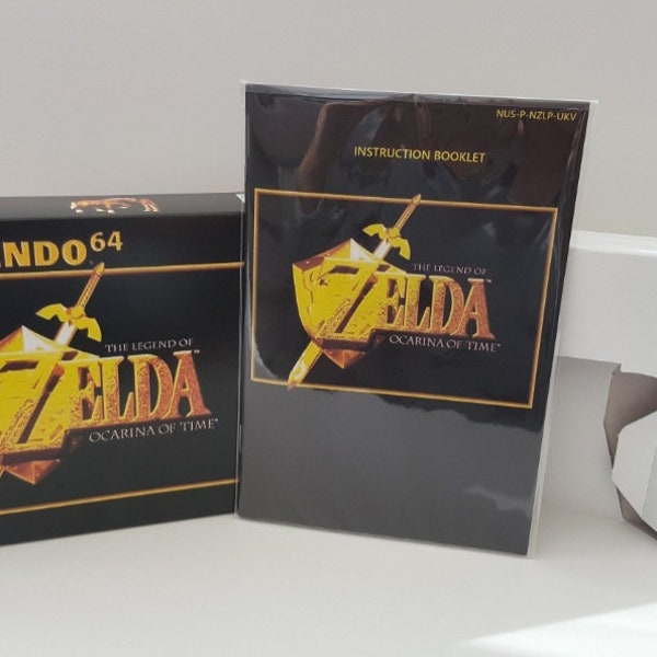 The Legend of Zelda Ocarina of Time N64 Box Manual Tray NO GAME included