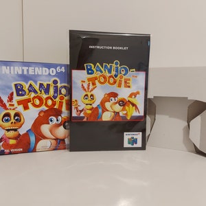 Banjo Tooie N64 Box Manual Tray NO GAME included