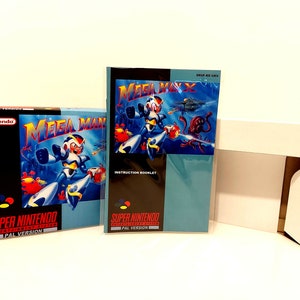 Mega Man X SNES Box Manual and Tray NO GAME included