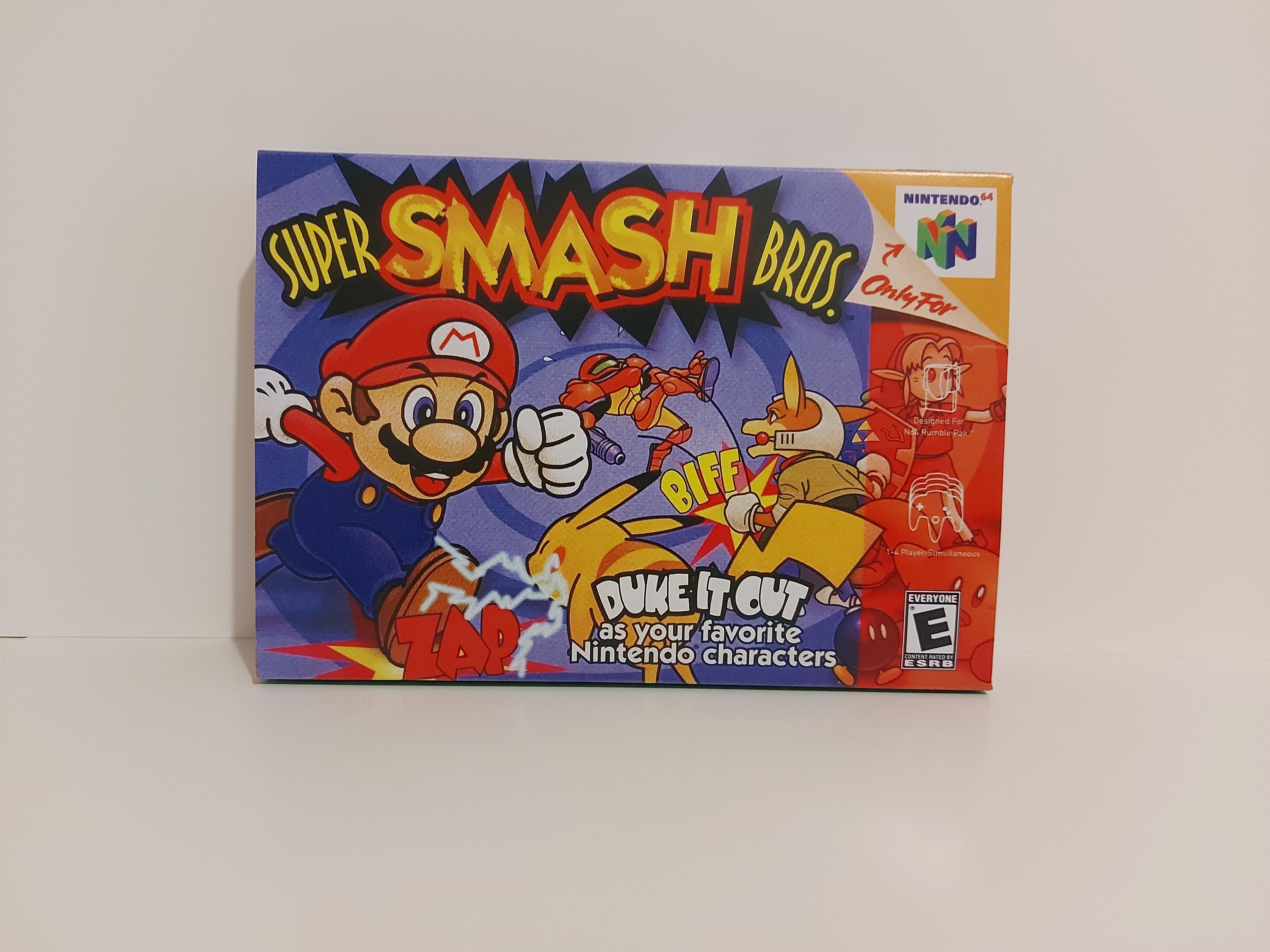 Super Smash Bros. Complete in Box NICE! - Nintendo 64 N64 **TESTED &  AUTHENTIC**