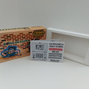 ボムスイーパー BD-62 ゲーム＆ウォッチ ボックス、マニュアル、トレイ - ゲームは付属しません