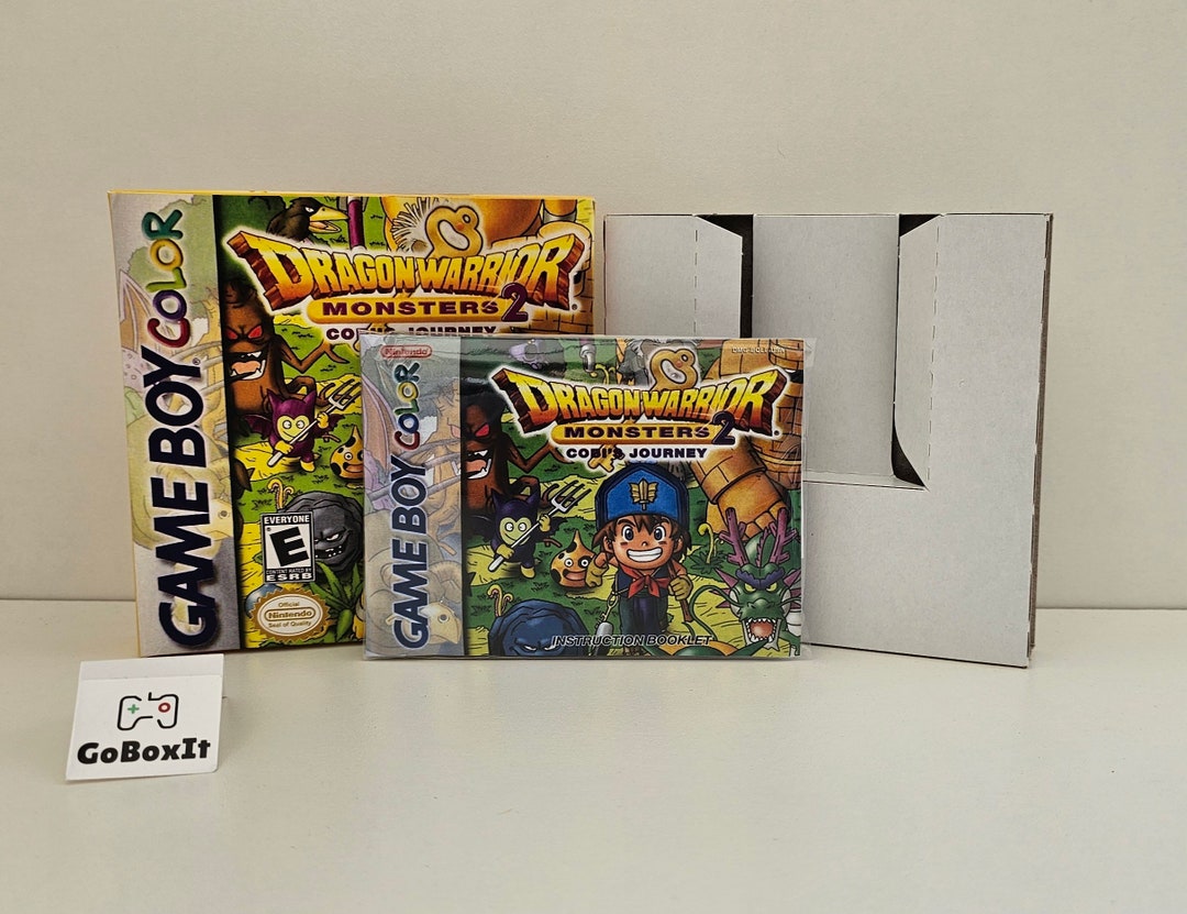 Dragon Warrior Monsters 2 Cobi's Journey Gameboy Color Box Tray