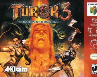 Turok 3 N64 Box Manual Tray NO GAME included